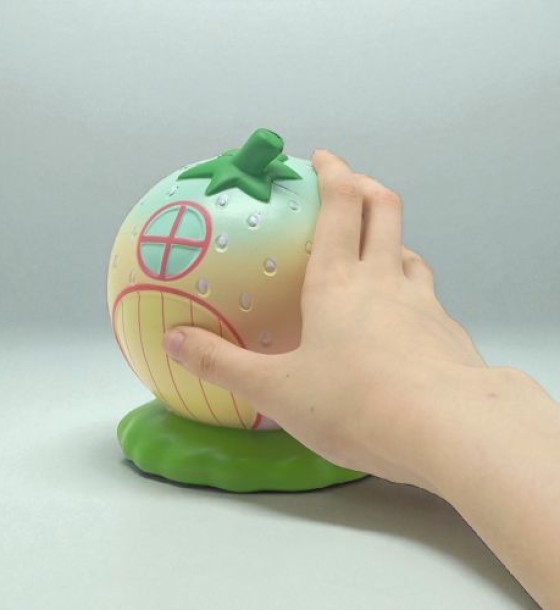 Іграшка-антистрес з ароматом Squishy Полуничний будиночок ЖОВТО-РОЖЕВИЙ
