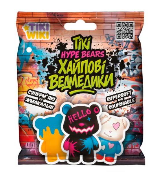 Іграшка-сквіш TIKI WIKI – ТІКІ ХАЙПОВІ ВЕДМЕДИКИ (у диспл.)