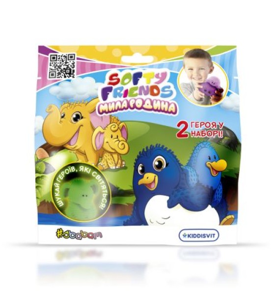 Стретч-іграшка у вигляді тварини серії "Softy friends" – Мила родина