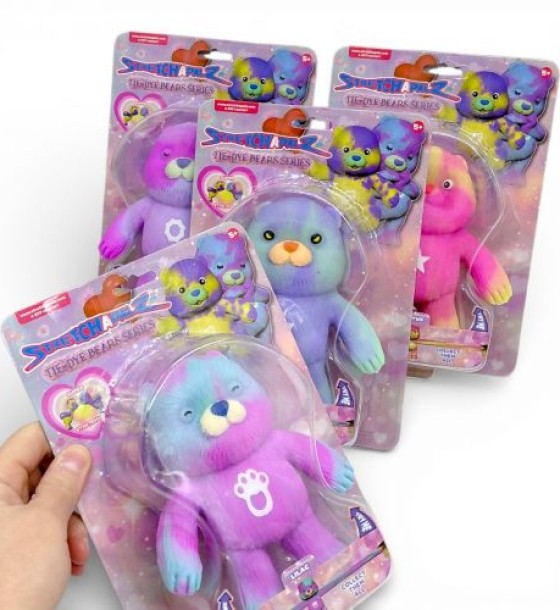 Іграшка-тягнучка "Стрейчапалз" 14см, серія TIE DYE BEARS (ВИД1)