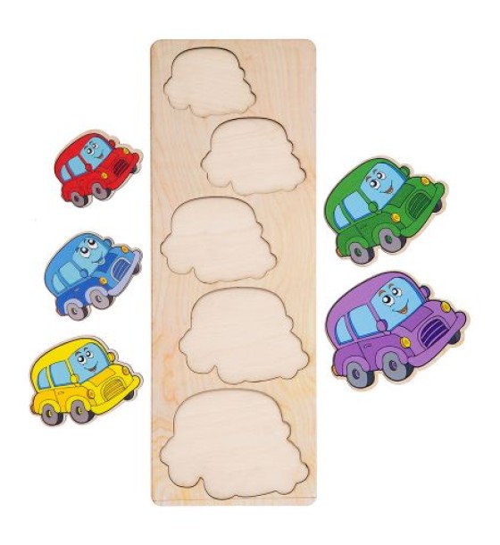 Сортер "Більше-менше: Машинки"