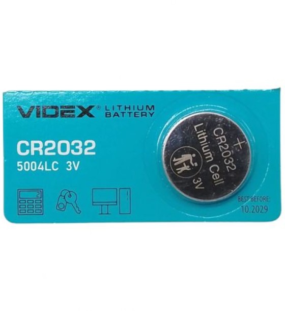 Батарейка Videx «таблетка» CR2032 (15551)