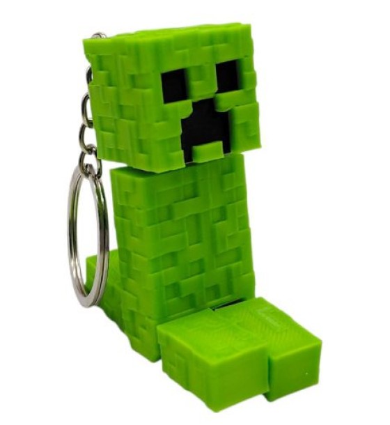 Брелок 3d друк "Minecraft: Кріпер"