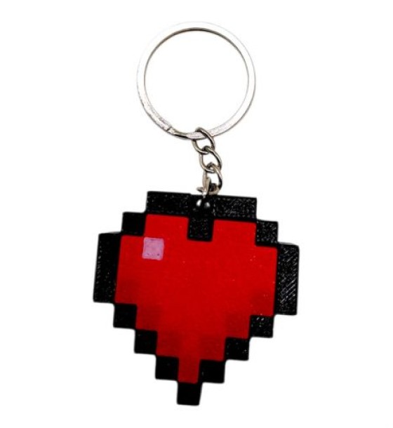 Брелок 3d друк "Minecraft: Heart Cliker"