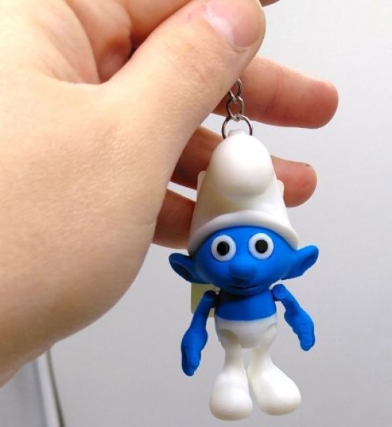 Брелок (3d друк) "SMURF BOY \ Смурфіки ", 7.5 см