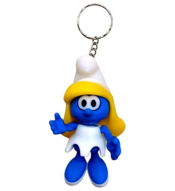 Брелок (3d друк) "SMURF SMURFETKA \ Смурфіки ", 8.5 см