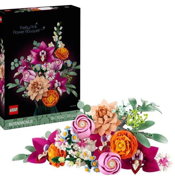 Конструктор LEGO Botanicals Милий рожевий букет квітів (10342)
