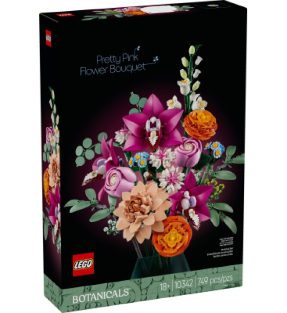 Конструктор LEGO Botanicals Милий рожевий букет квітів (10342)
