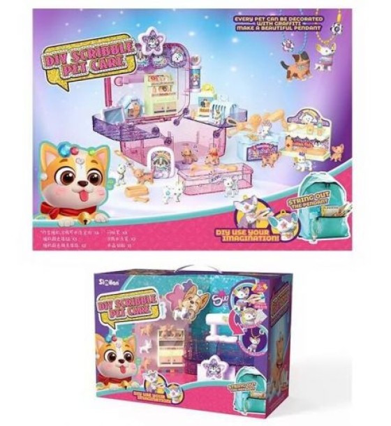 Набір 2 в 1 "Песики DIY Scribble Pet Care"