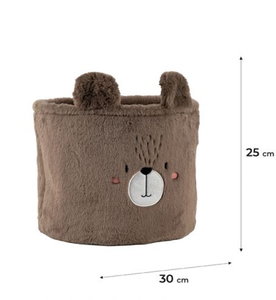Кошик для зберігання 3100 Sweet Bear 30х25 см, плюшевий