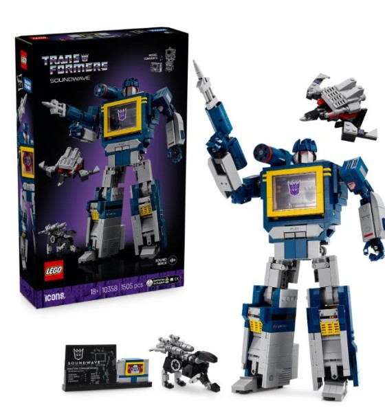Конструктор LEGO Icons Transformers: Саундвейв (10358)