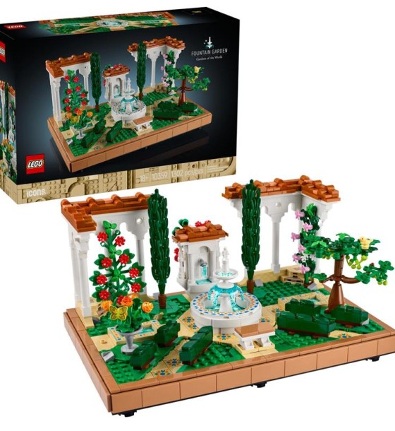 Конструктор LEGO Icons Сад фонтанів (10359)
