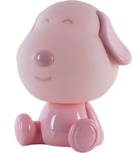 Світильник-нічник LED з акумулятором Doggy, рожевий