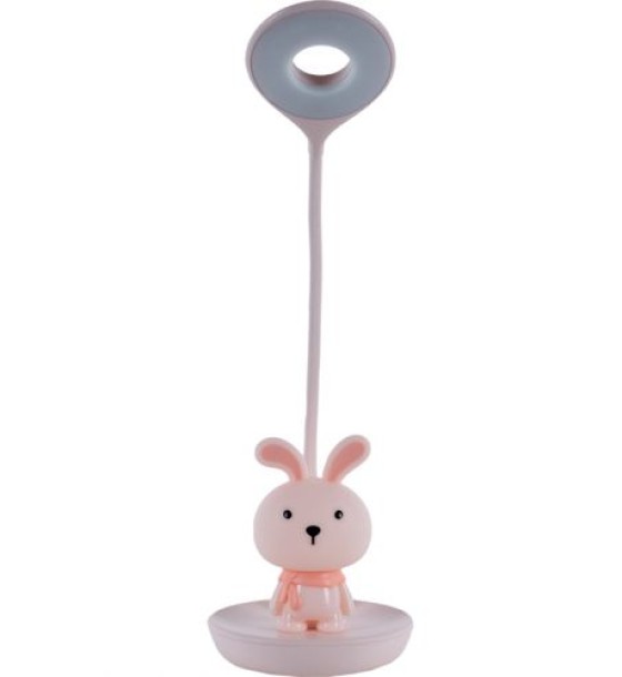 Настільна лампа LED з акумулятором Bunny, рожевий