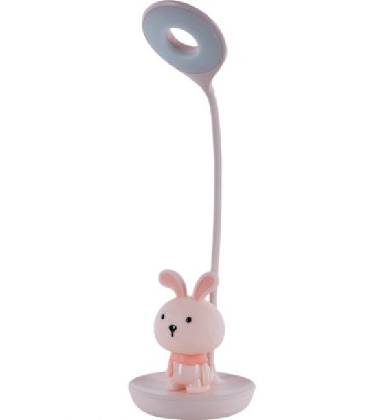 Настільна лампа LED з акумулятором Bunny, рожевий