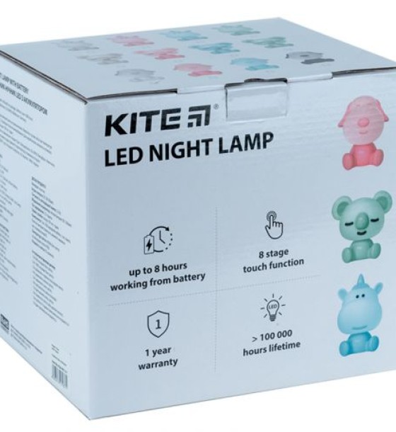 Світильник-нічник LED з акумулятором Koala, рожевий