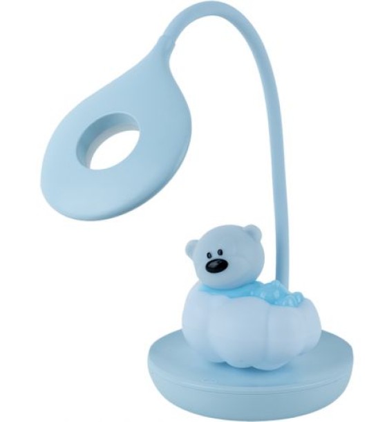 Настільна лампа LED з акумулятором Cloudy Bear, блакитний