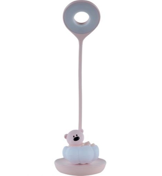 Настільна лампа LED з акумулятором Cloudy Bear, рожевий