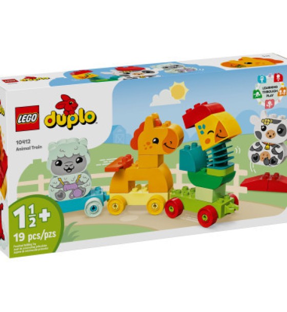 Конструктор LEGO DUPLO My First Потяг тваринок 19 деталей (10412)