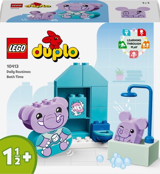 Конструктор LEGO DUPLO My First Повсякденні процедури: Час приймати ванну 15 деталей (10413)