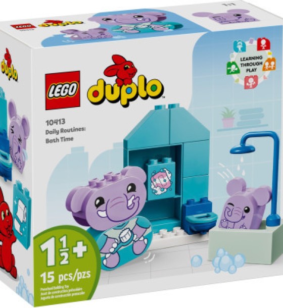 Конструктор LEGO DUPLO My First Повсякденні процедури: Час приймати ванну 15 деталей (10413)
