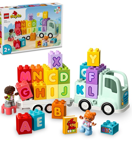 Конструктор LEGO DUPLO Town Вантажівка з абеткою 36 деталей (10421)