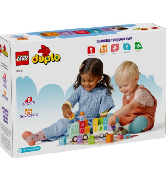 Конструктор LEGO DUPLO Town Вантажівка з абеткою 36 деталей (10421)