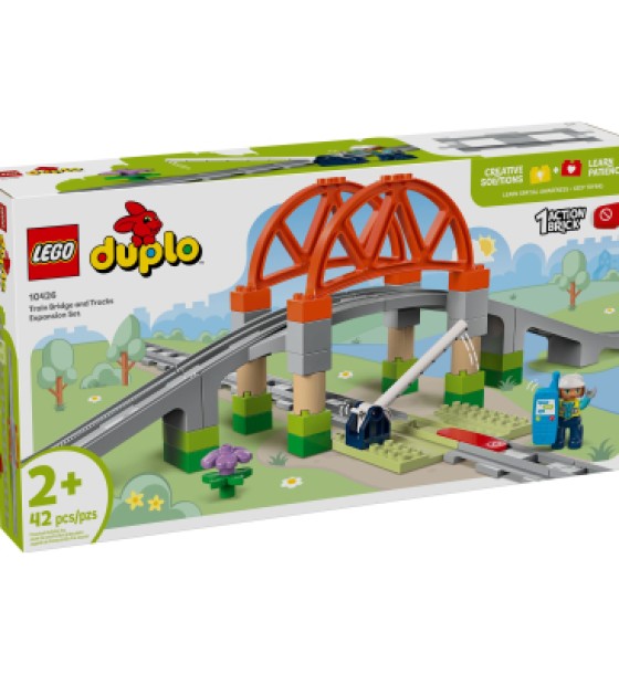 Конструктор LEGO DUPLO Town Додатковий набір. Залізничний міст і колії (10426)