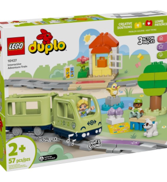 Конструктор LEGO DUPLO Town Інтерактивний пригодницький потяг (10427)