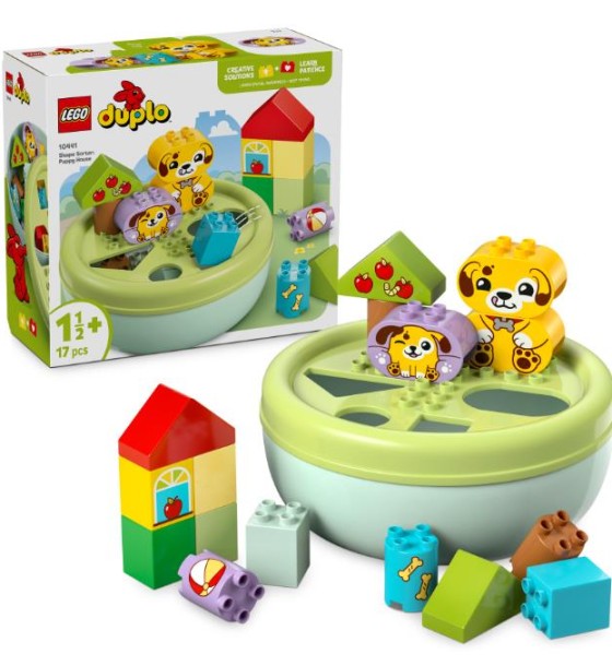 Конструктор LEGO DUPLO My First Сортувальник фігур: будинок для цуценят (10441)