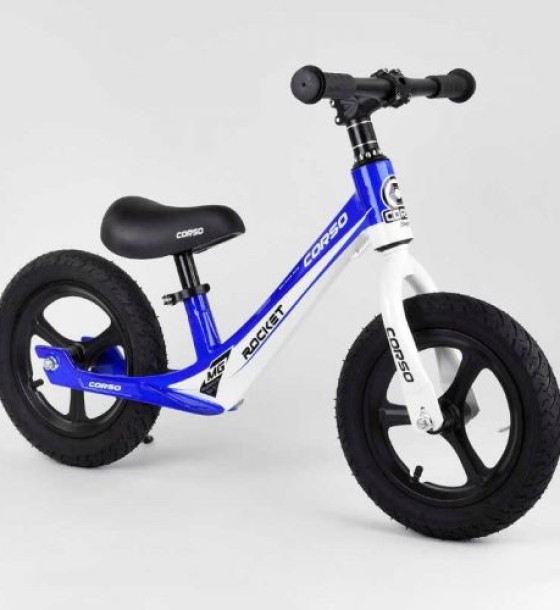 Велобіг Corso колесо 12 надувні, магнієва рама, магнієві диски, підніжка, в коробці