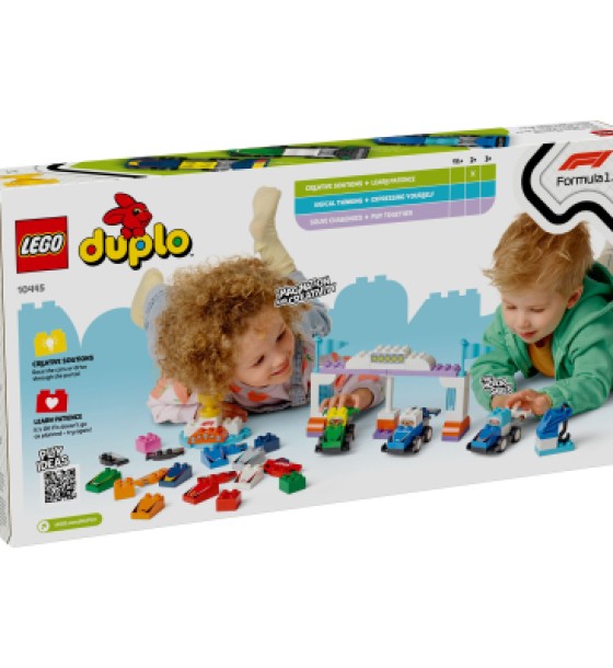Конструктор LEGO DUPLO Town Автомобілі для перегонів і пілоти команд Формули-1 (10445)