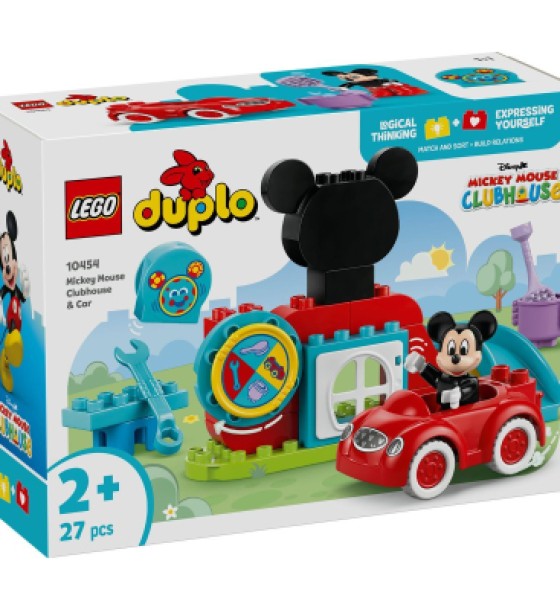 Конструктор LEGO DUPLO Disney Міккі Маус: Клубний будинок і автомобіль (10454)