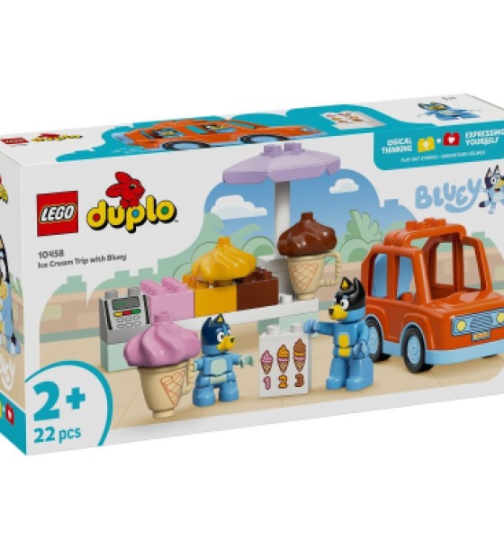Конструктор LEGO DUPLO Bluey Подорож із морозивом із Блуї (10458)