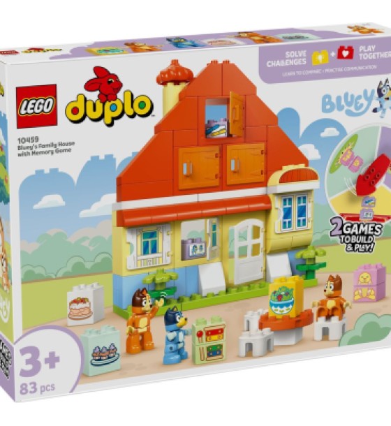 Конструктор LEGO DUPLO Bluey Родинний дім Блуї із грою на запам'ятовування (10459)