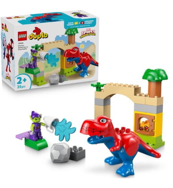 Конструктор LEGO DUPLO Marvel Динозавр Spidey-Rex проти Зеленого Гобліна (10463)