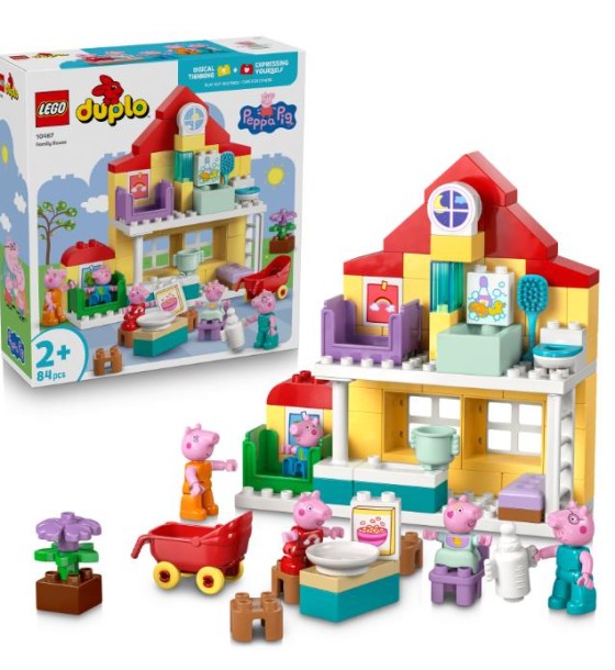 Конструктор LEGO DUPLO Peppa Pig Сімейний будинок (10467)