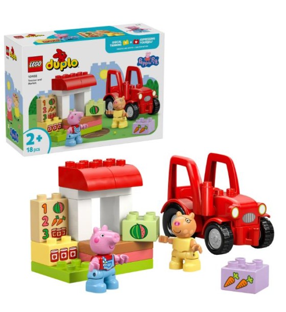 Конструктор LEGO DUPLO Peppa Pig Трактор і ринок (10468)