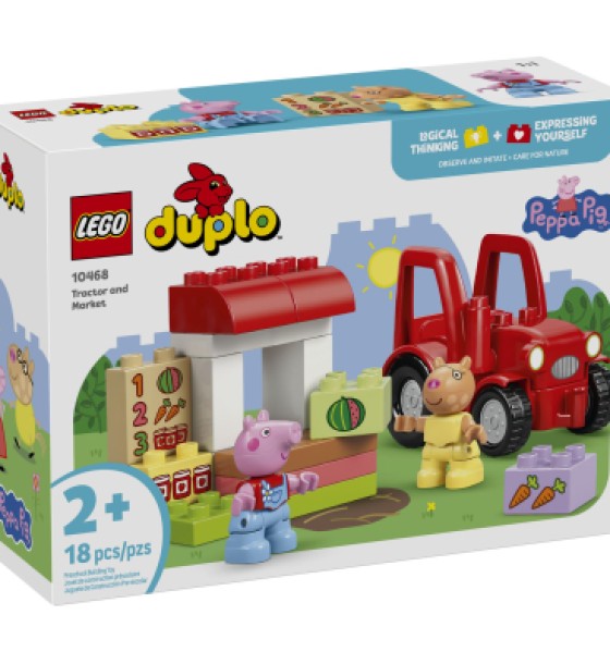Конструктор LEGO DUPLO Peppa Pig Трактор і ринок (10468)