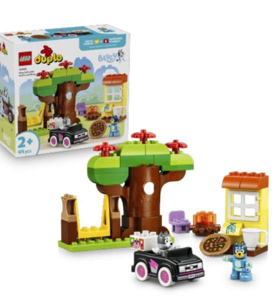 Конструктор LEGO DUPLO «Піцерія» з Мафіном та Блуї (10469)
