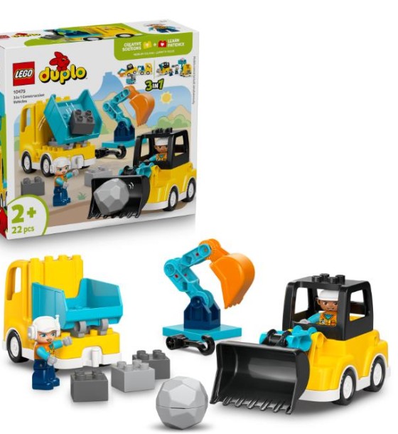 Конструктор LEGO DUPLO Town 3-в-1 Будівельна техніка (10475)