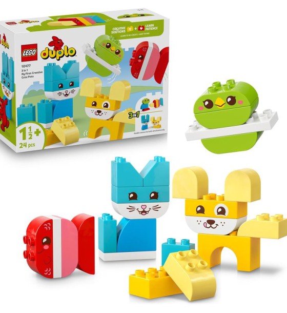 Конструктор LEGO DUPLO My First Чарівні творчі домашні улюбленці 3 в 1 (10477-)