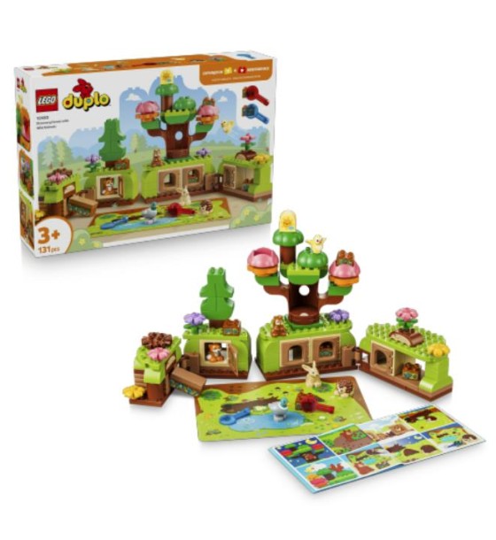 Конструктор LEGO DUPLO Ліс відкриттів із дикими тваринами (10480)