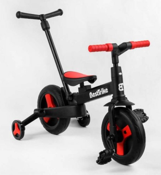 Велосипед-трансформер "Best Trike" (колеса PU 10'', батьківська ручка, знімні педалі)
