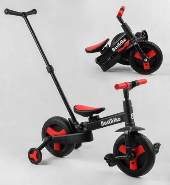 Велосипед-трансформер "Best Trike" (колеса PU 10'', батьківська ручка, знімні педалі)