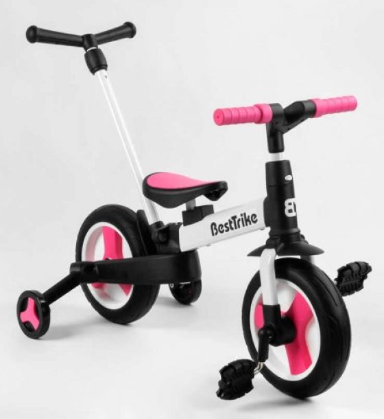 Велосипед-трансформер "Best Trike" (колеса PU 10'', батьківська ручка, знімні педалі)