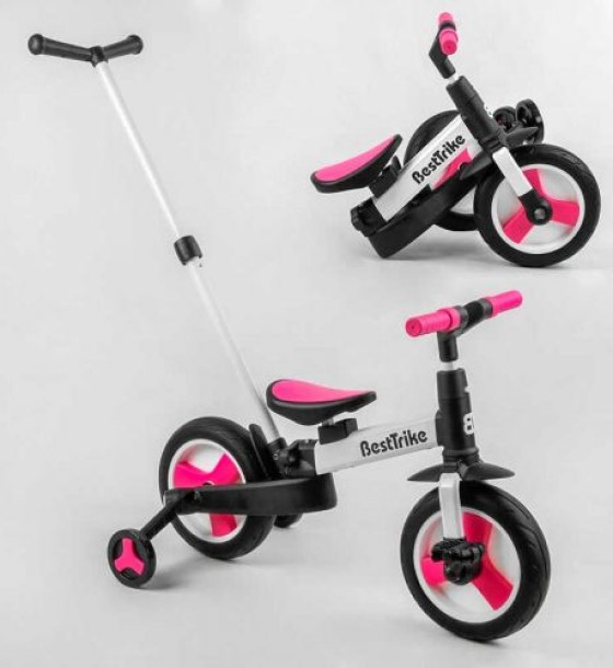 Велосипед-трансформер "Best Trike" (колеса PU 10'', батьківська ручка, знімні педалі)