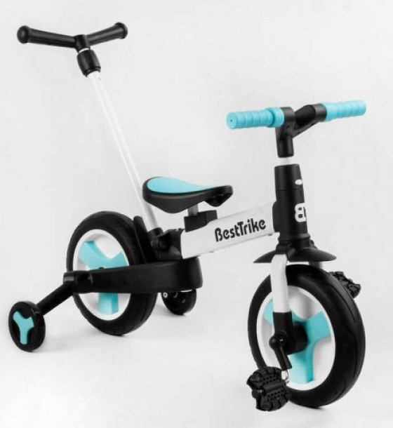 Велосипед-трансформер "Best Trike" (колеса PU 10'', батьківська ручка, знімні педалі)