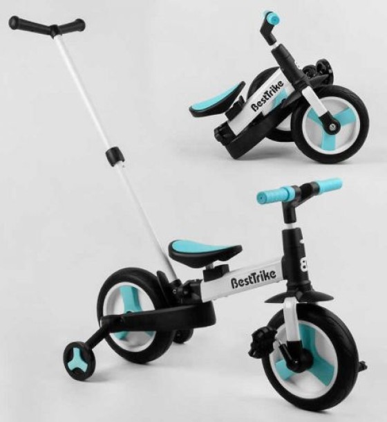 Велосипед-трансформер "Best Trike" (колеса PU 10'', батьківська ручка, знімні педалі)