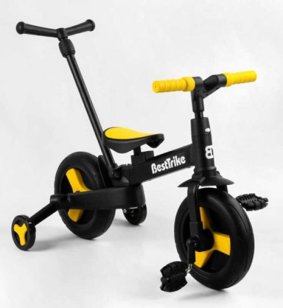 Велосипед-трансформер "Best Trike" (колеса PU 10'', батьківська ручка, знімні педалі)